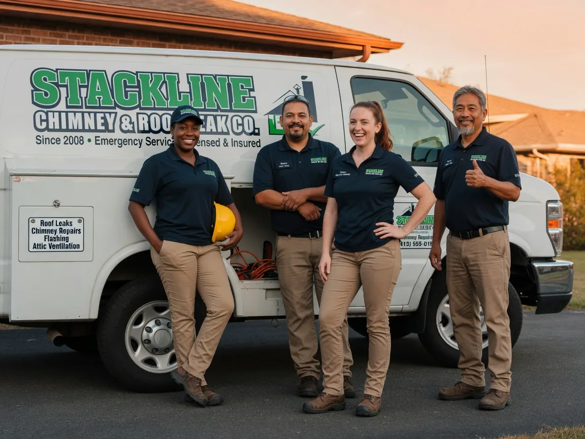 Chimney flashing repair company in Hartshorne, OK